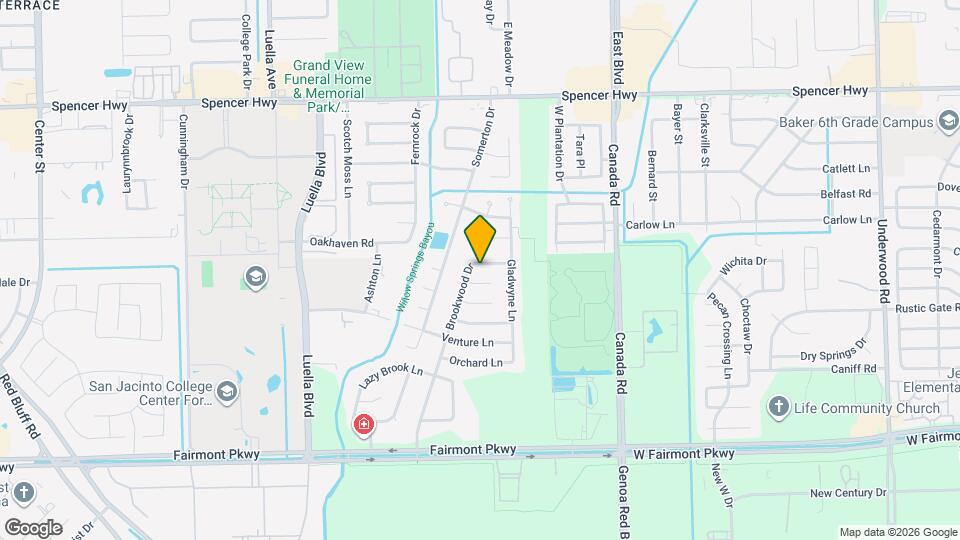 3427 Brookwood Dr Map and Location Details