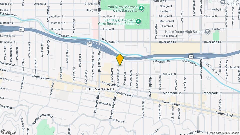 4534 Lennox Ave Map and Location Details