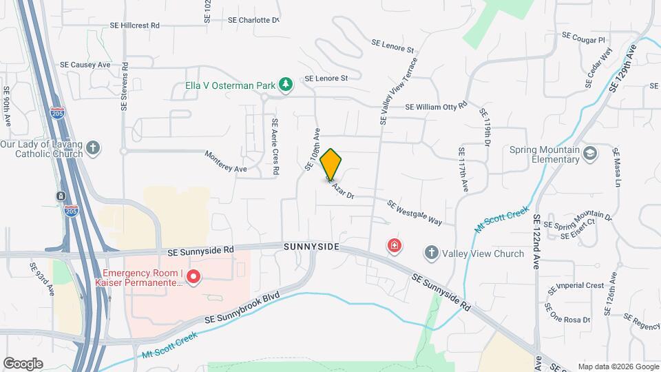 10956 SE Azar Dr Map and Location Details