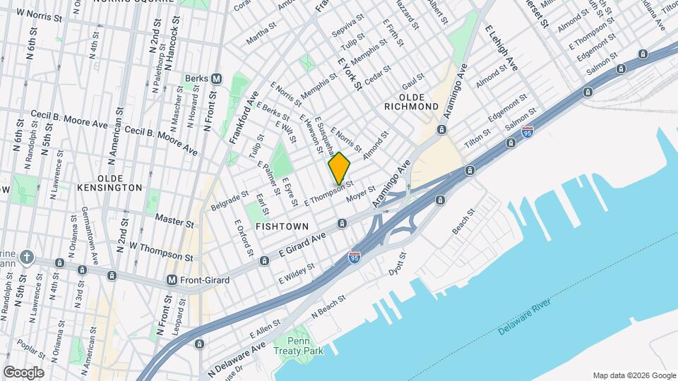 722 E Thompson St Map and Location Details