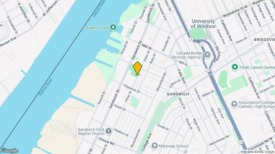 3343 Peter St Map and Location Details