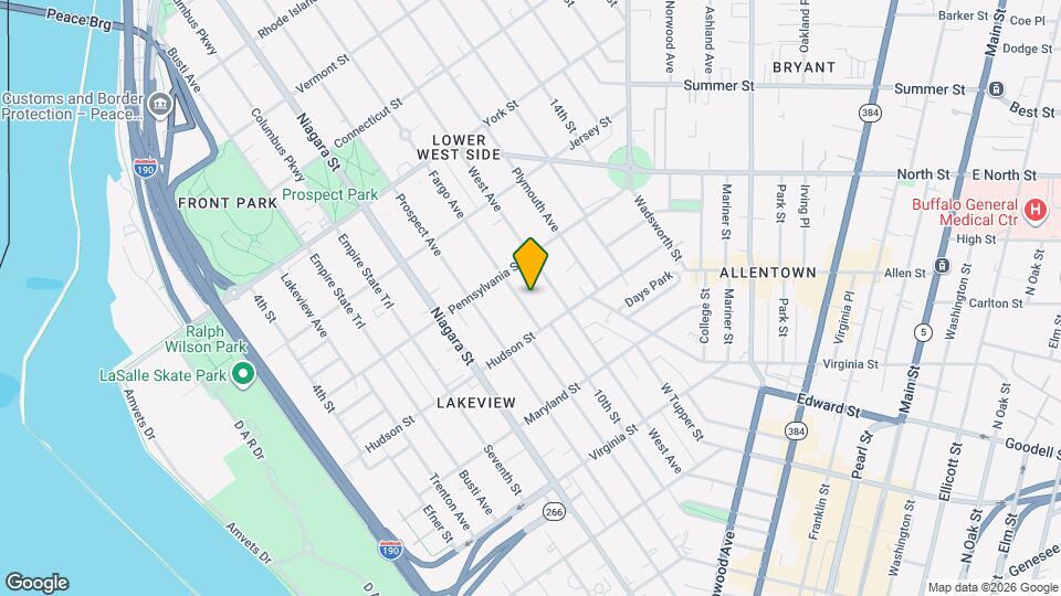 31 Fargo Ave, Unit Upper Rear Map and Location Details