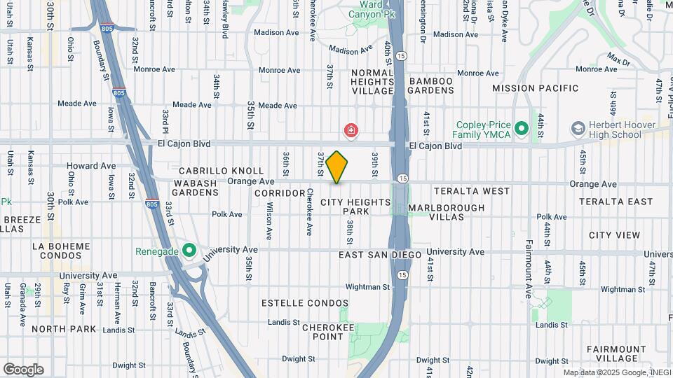 4181 37th St Map and Location Details