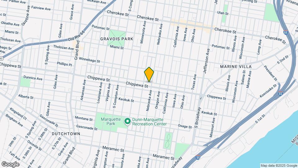 2907 Chippewa St Map and Location Details
