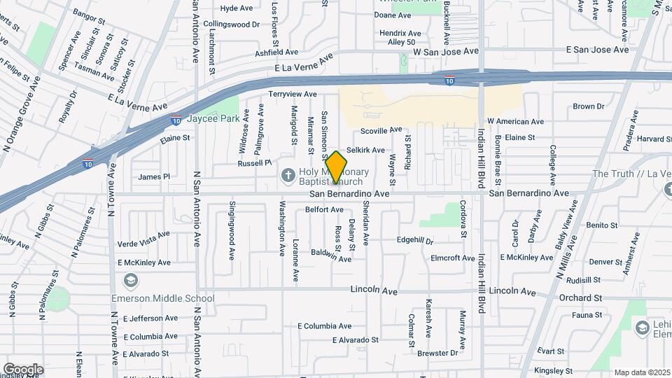 1133 San Bernardino Ave Map and Location Details