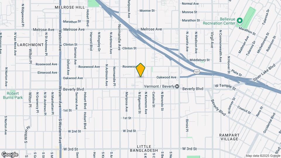 341 N Kenmore Ave Map and Location Details
