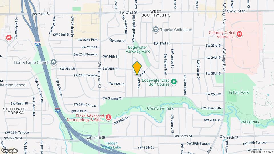 2521 SW Sunset Rd Map and Location Details