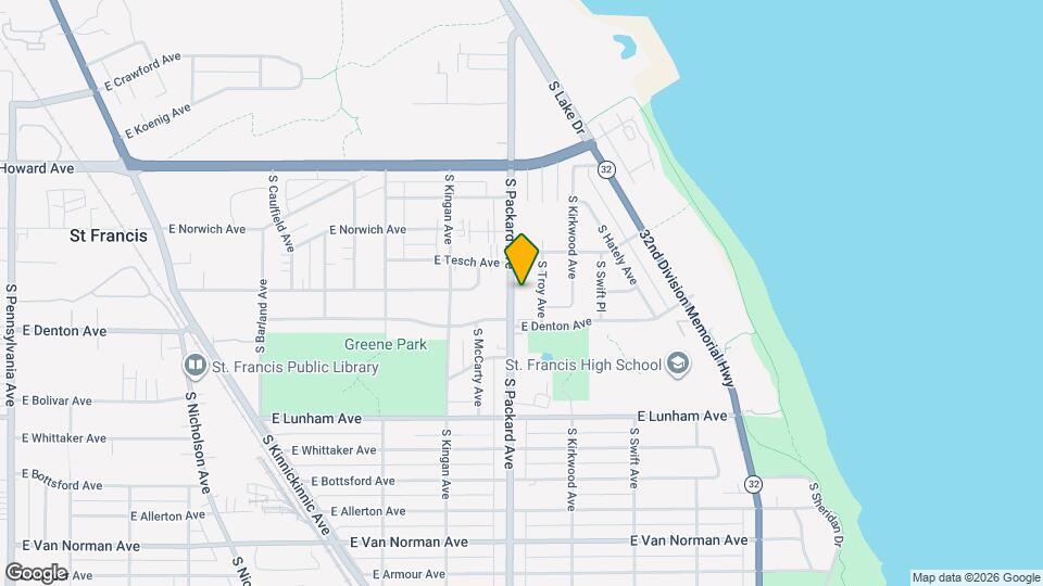 4074 S Packard Ave Mapa y Detalles de la Ubicación