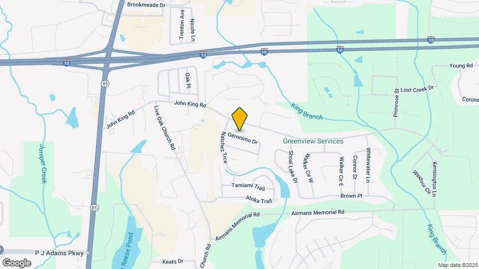 2809 Geronimo Dr Map and Location Details