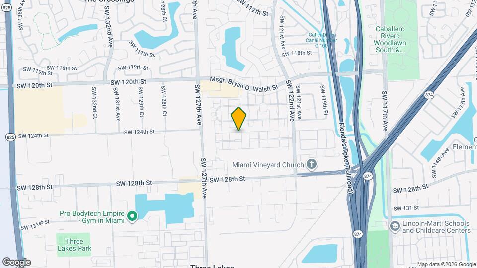 12430 SW 124th Terrace Map and Location Details