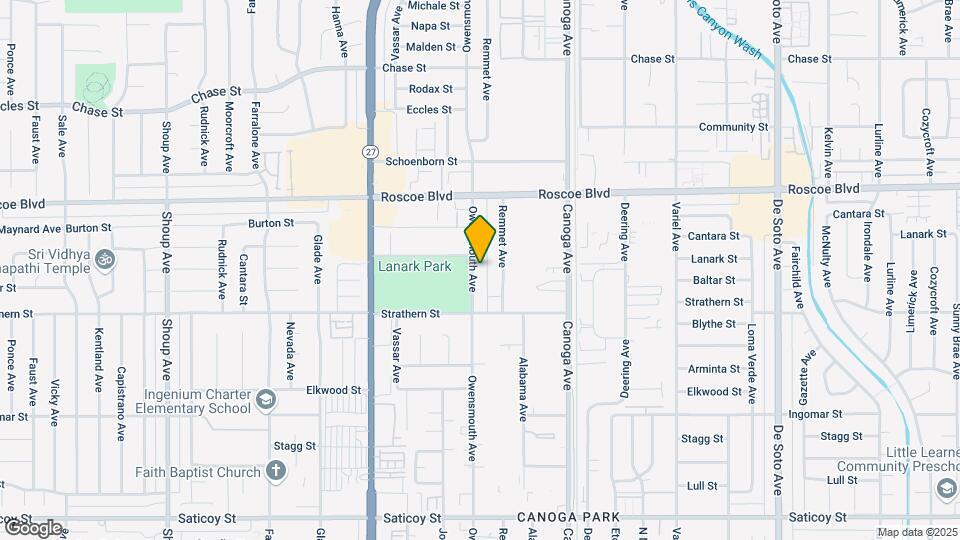 8114 Owensmouth Ave Map and Location Details