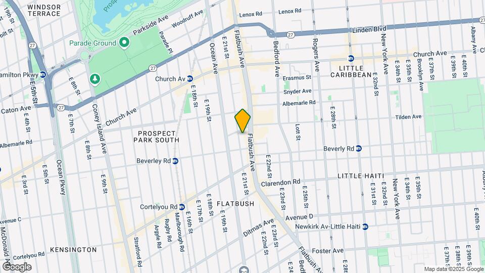 351 E 21st St Map and Location Details