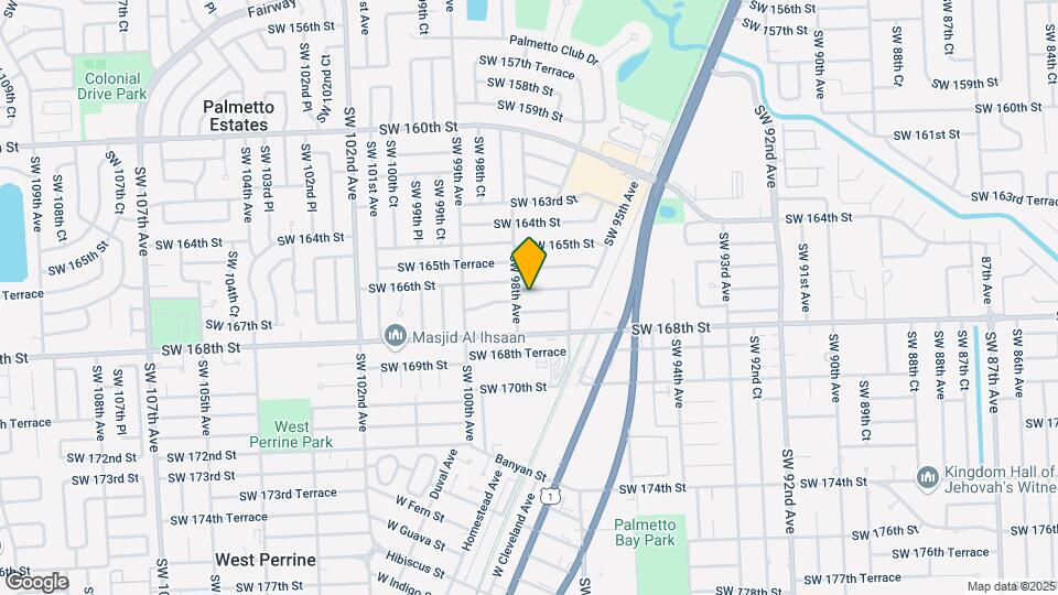 9760 SW 166th Ter Map and Location Details