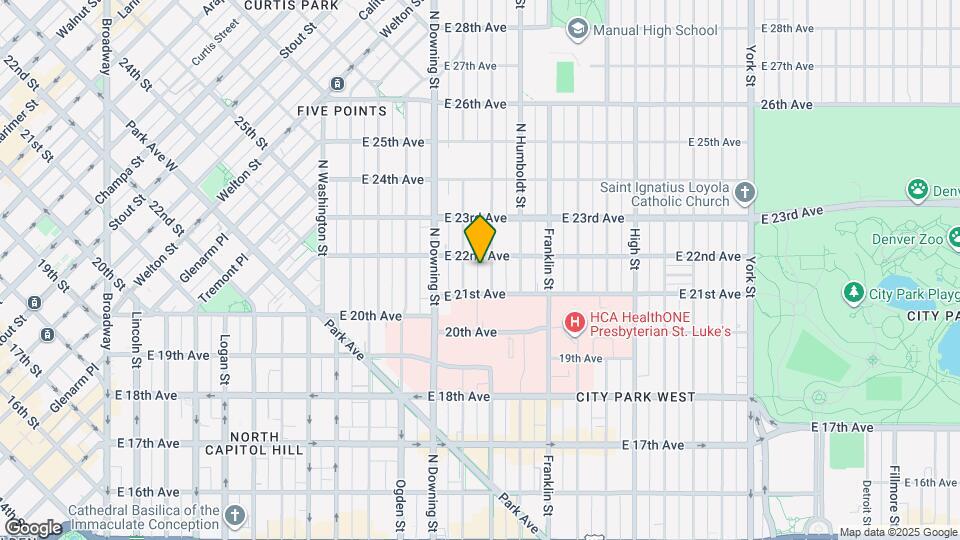 2141 Lafayette St Map and Location Details