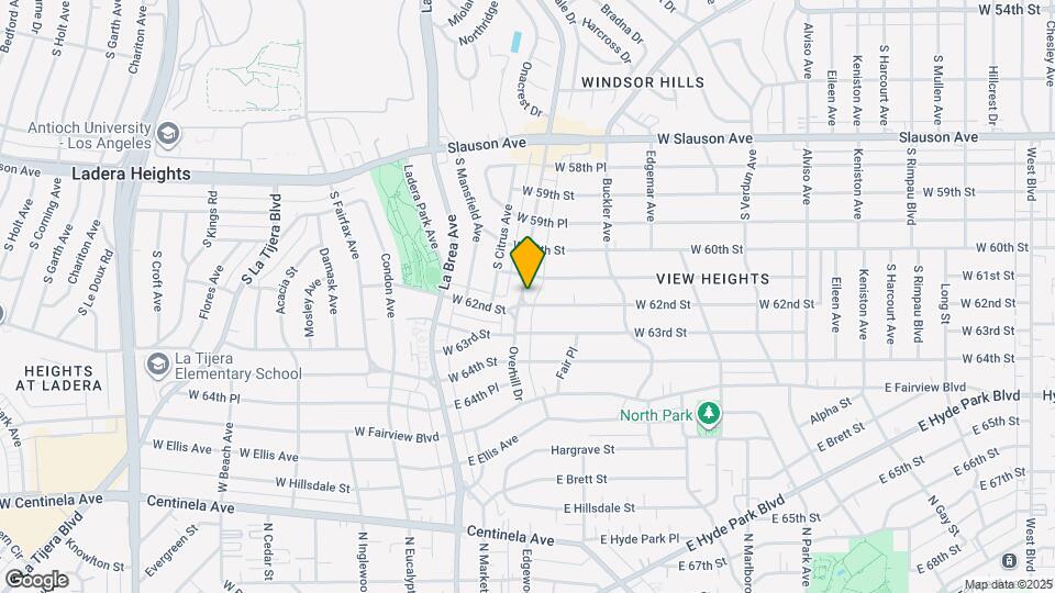 6120 Overhill Dr Map and Location Details