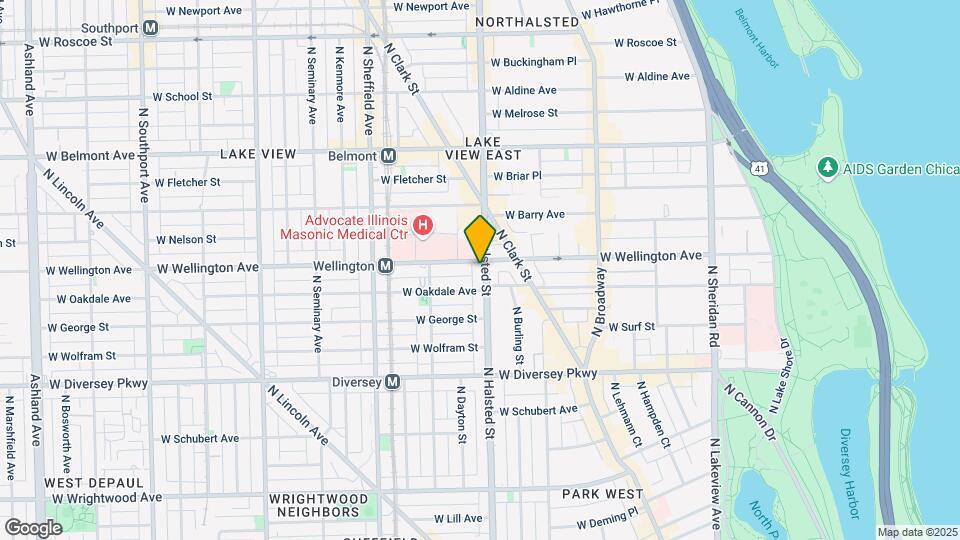 2950 N Halsted St, Unit 304 Map and Location Details