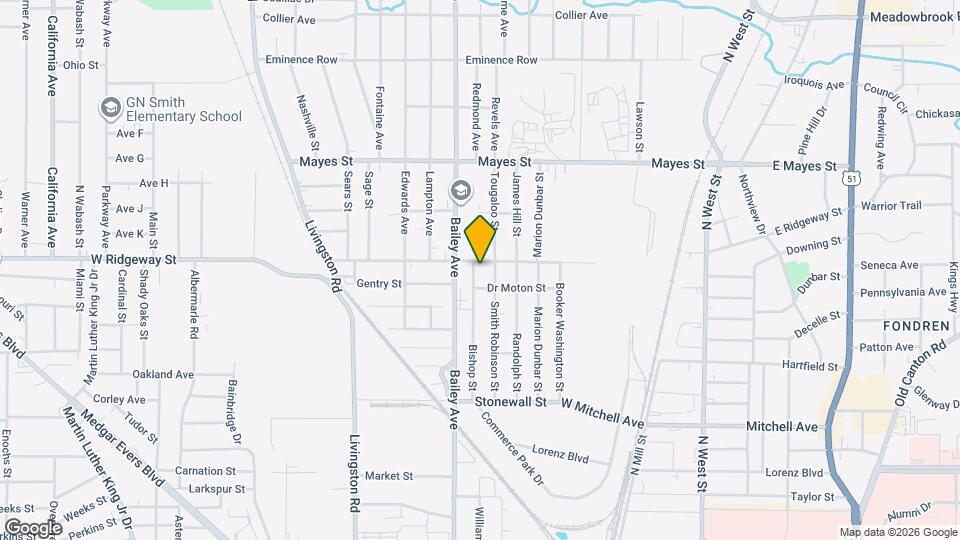 3026 Bishop Ave Map and Location Details