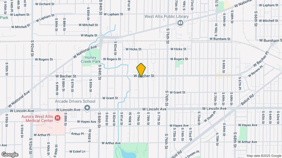 7829-7833 Becher St Map and Location Details