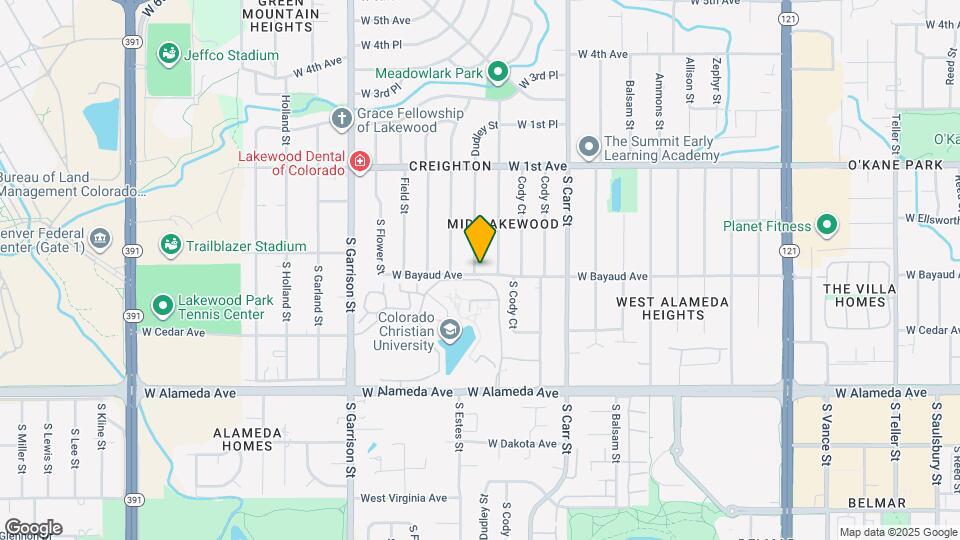 8685 W Bayaud Ave Map and Location Details