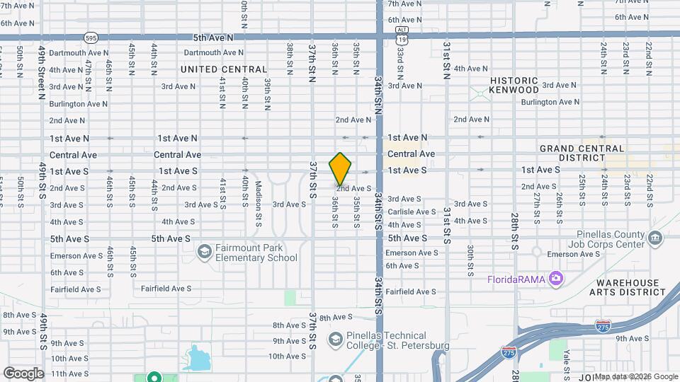 3550 2nd Ave S Map and Location Details