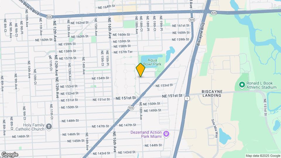 1800 NE 154th St Map and Location Details