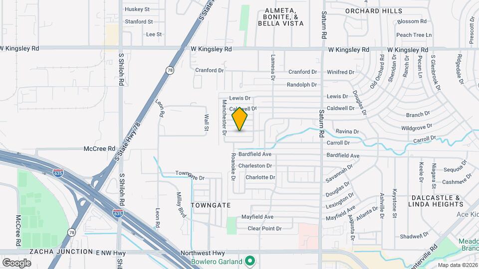 1818 Cripple Creek Dr Map and Location Details