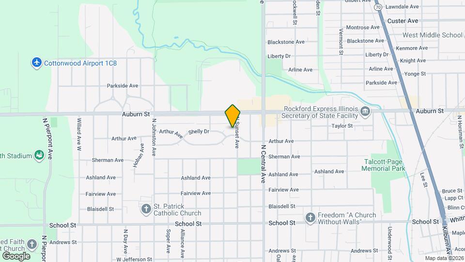 1008 N Sunset Ave Map and Location Details