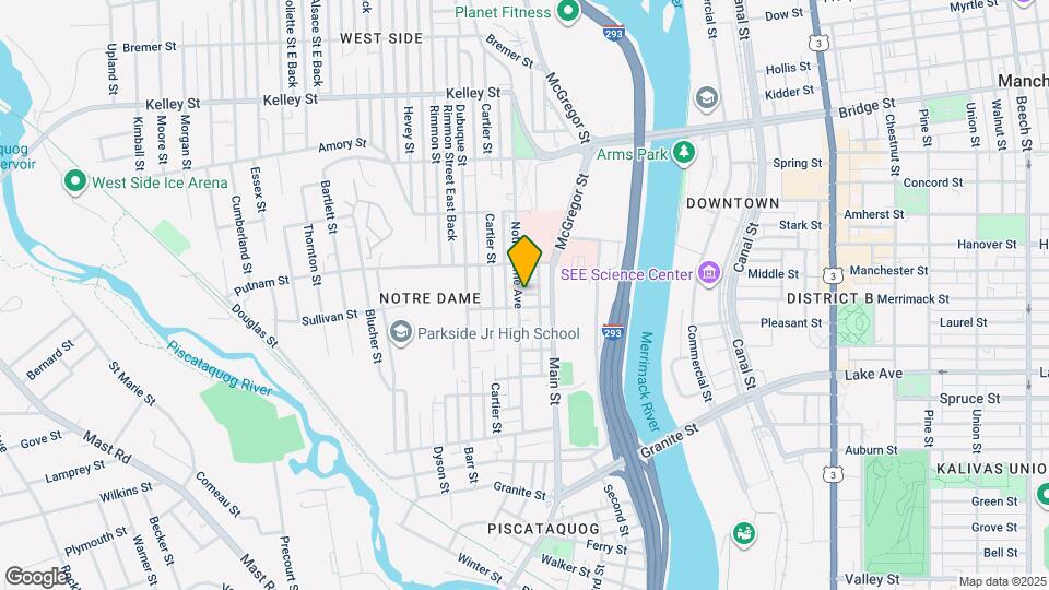 215 Notre Dame Ave Mapa y Detalles de la Ubicación