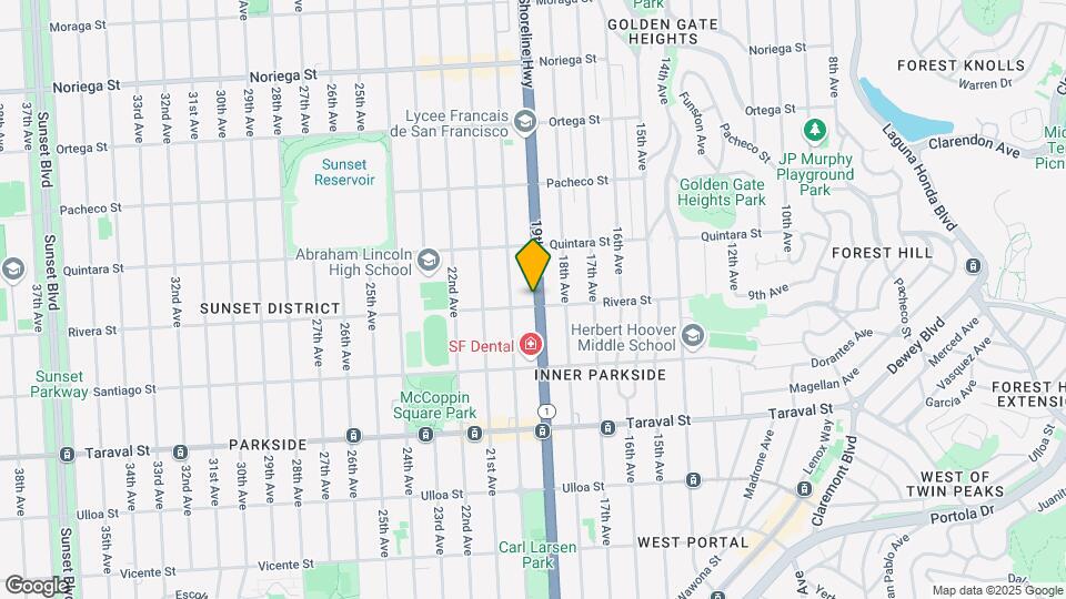 900 Rivera St Mapa y Detalles de la Ubicación
