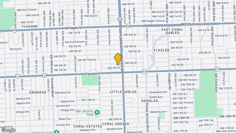 4237 SW 7th St Map and Location Details