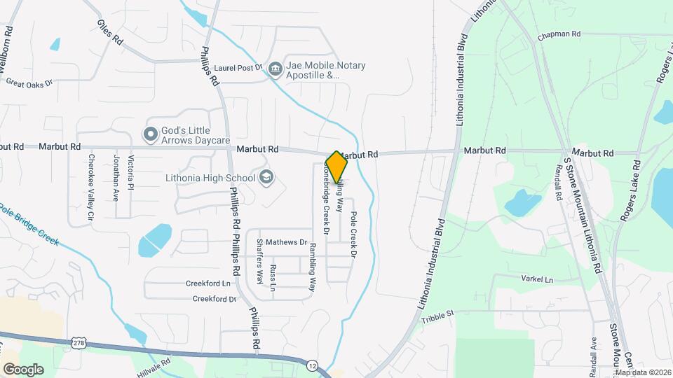 2839 Rambling Way Map and Location Details