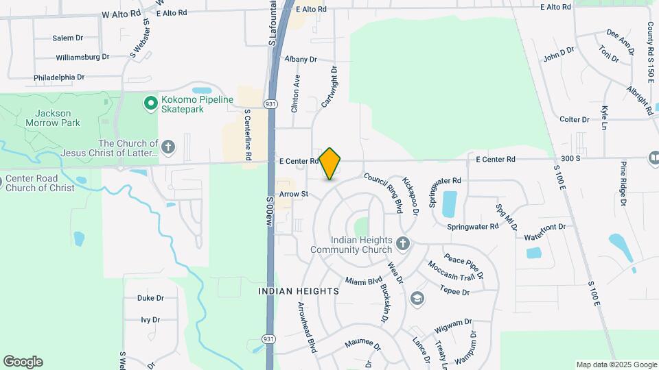 5001 Arrowhead Blvd Map and Location Details