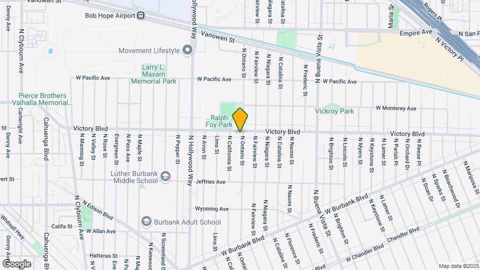 3102 W Victory Blvd, Unit A Map and Location Details