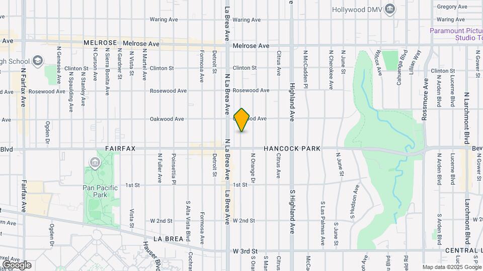 328 N Sycamore Ave Map and Location Details