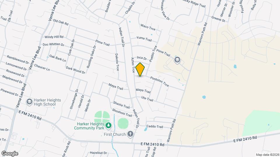 1606 Pontotoc Map and Location Details