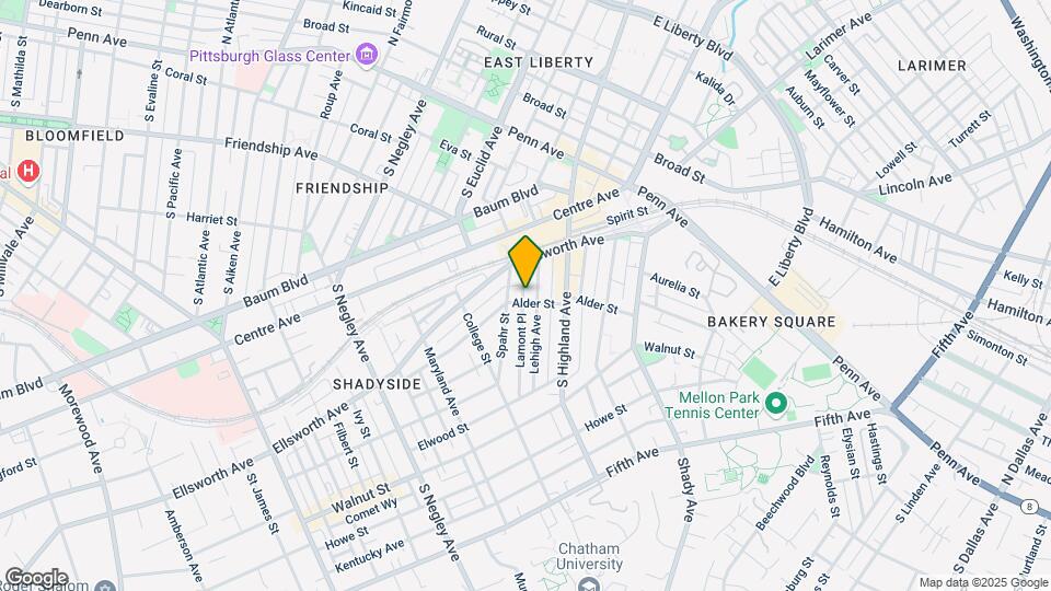 5955 Alder St Mapa y Detalles de la Ubicación