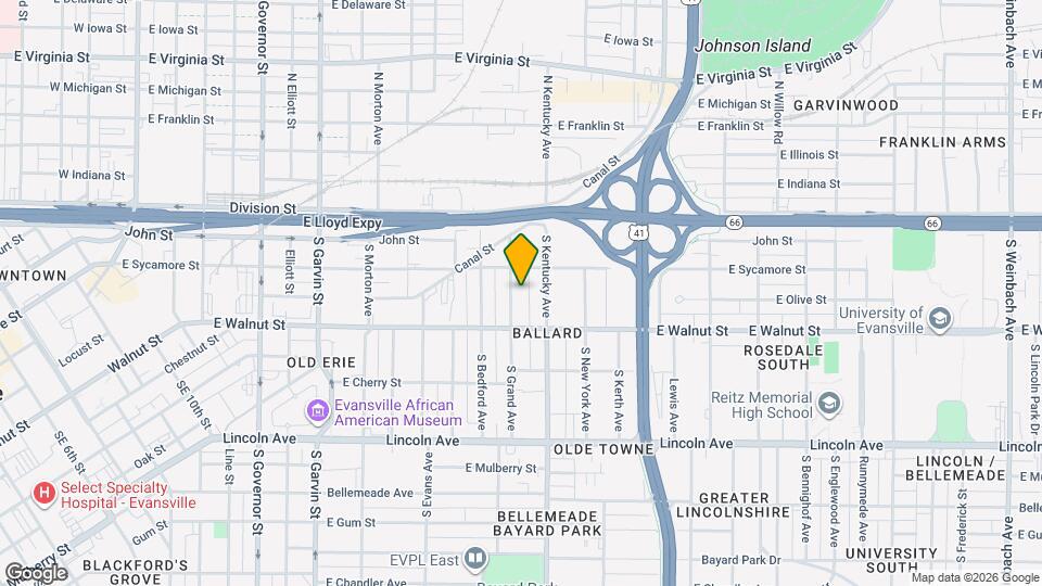 216 S Grand Ave Map and Location Details