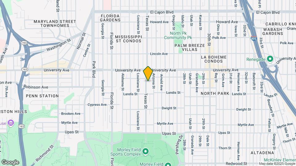 3773 Texas St Map and Location Details