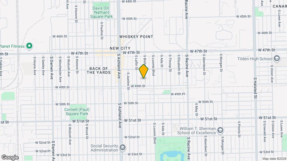 4838 S Bishop St, Unit 1 Mapa y Detalles de la Ubicación