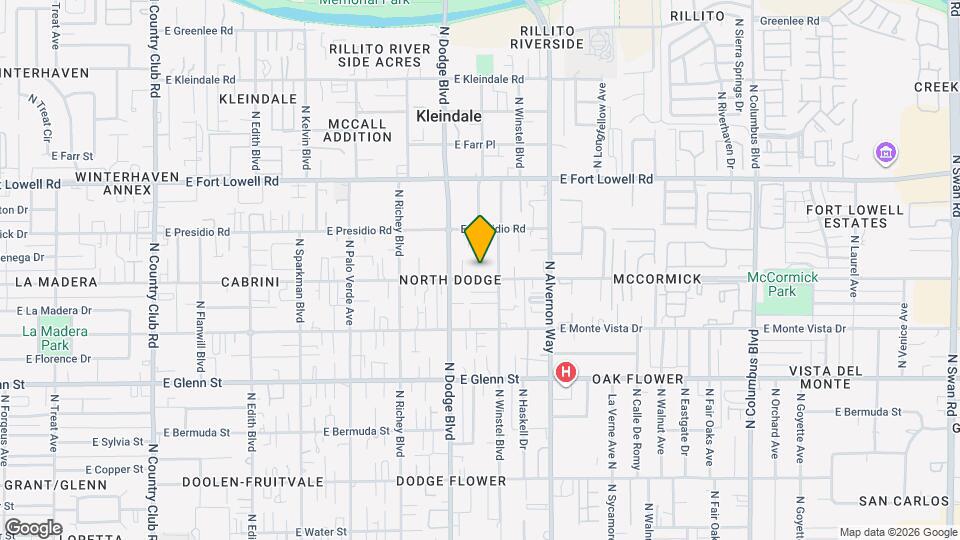 3741 E Blacklidge Dr Mapa y Detalles de la Ubicación
