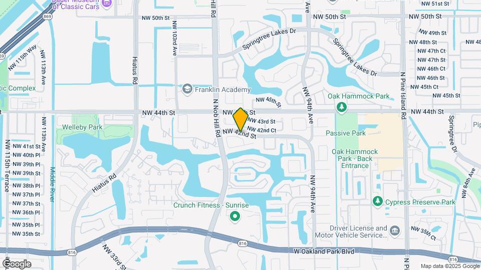 9821 NW 41st Ct Mapa y Detalles de la Ubicación