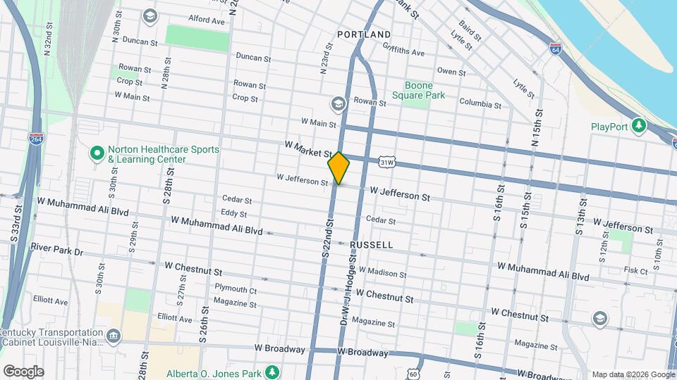 2126 W Jefferson St Map and Location Details