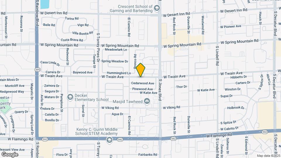 6227 W Twain Ave Map and Location Details