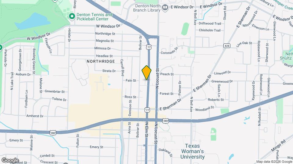 2309 N Elm St Map and Location Details