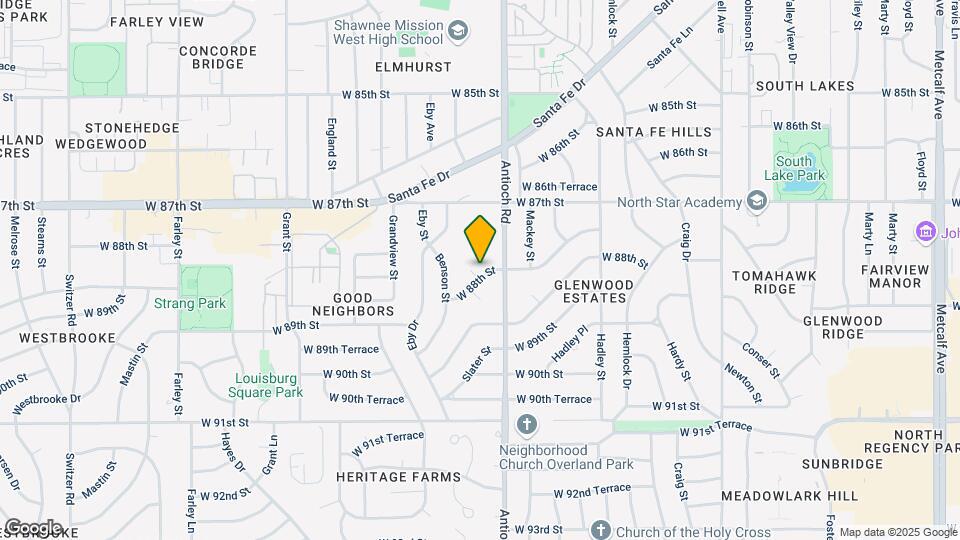 8708 W 88th St Map and Location Details