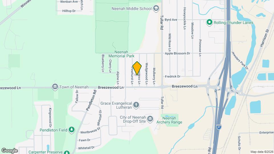 1371 Inverness Ln Map and Location Details