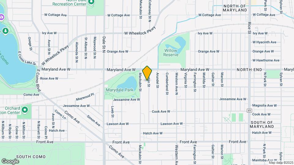 1155 Norton St Map and Location Details