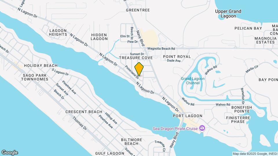 6219 Poinciana Dr Map and Location Details