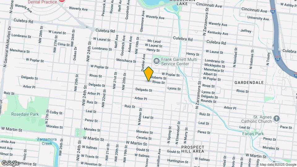 1404 Rivas St Map and Location Details