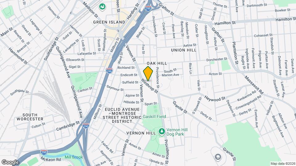 13 Winthrop St, Unit 3 Map and Location Details